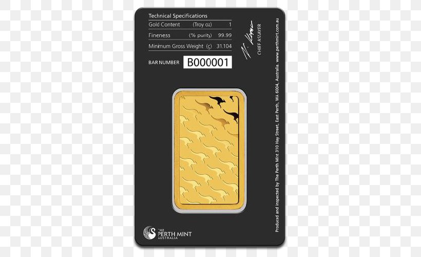 Perth Mint Gold Bar Bullion Gold As An Investment, PNG, 500x500px, Perth Mint, Bullion, Bullion Coin, Coin, Gold Download Free