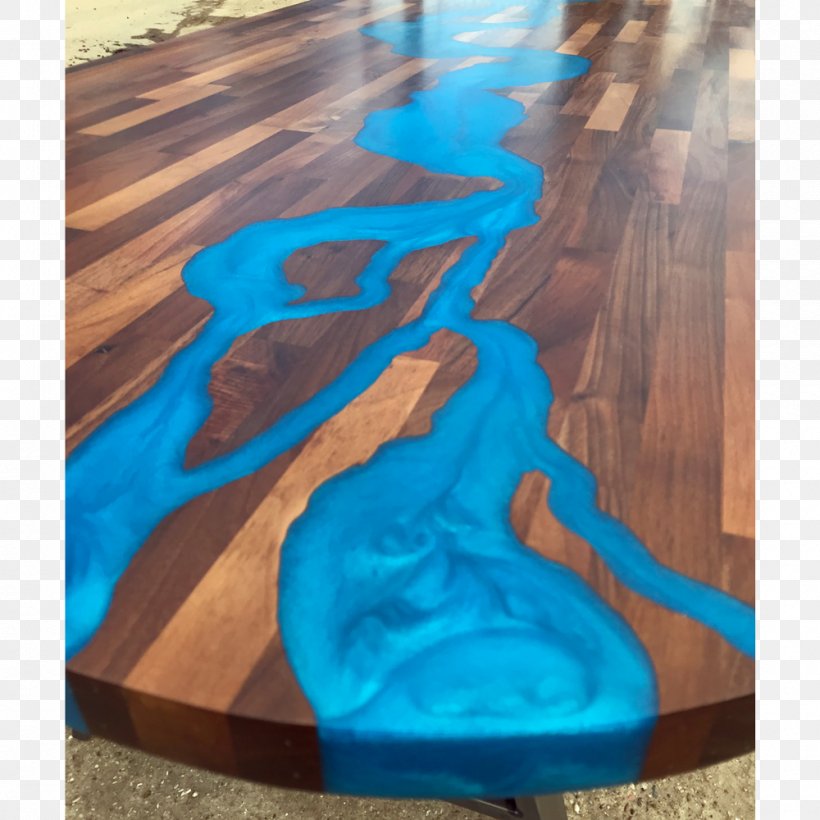 Table Dining Room Furniture Live Edge Epoxy, PNG, 1000x1000px, Table, Aqua, Azure, Bedroom, Blue Download Free