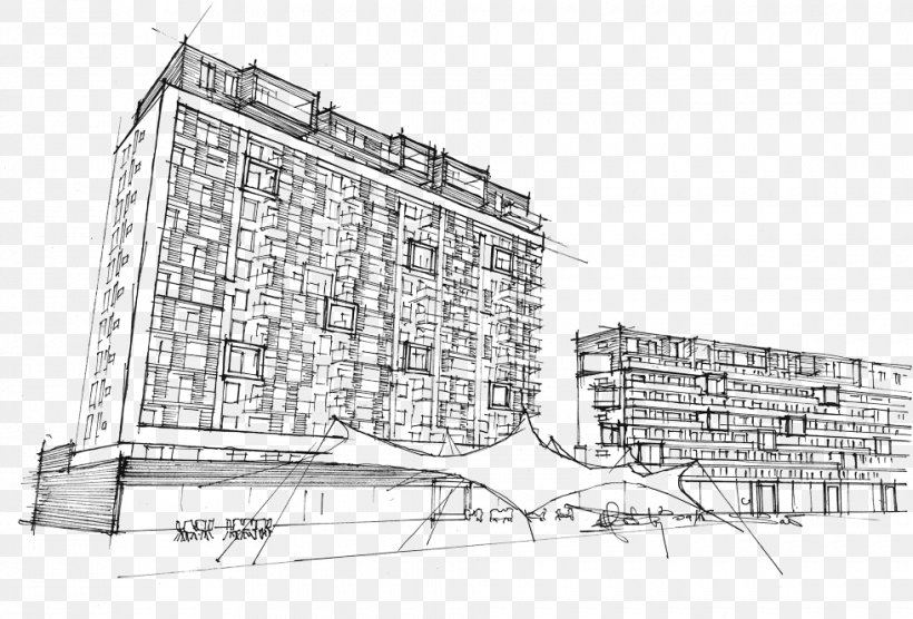 Architecture Facade Urban Design Sketch, PNG, 980x665px, Architecture, Area, Artwork, Black And White, Building Download Free