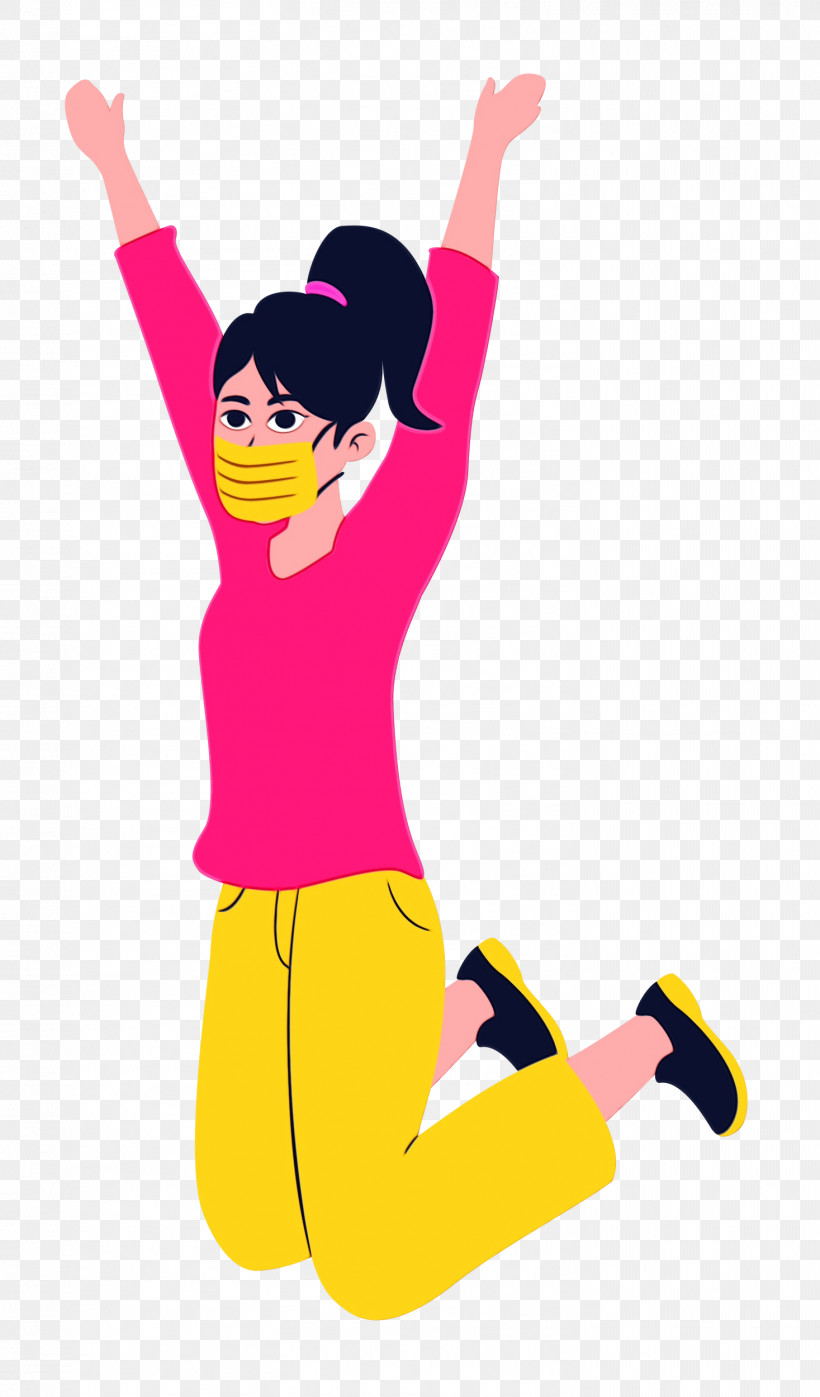 Cartoon Character Yellow Shoe Joint, PNG, 1467x2500px, Girl, Behavior, Cartoon, Character, Happiness Download Free