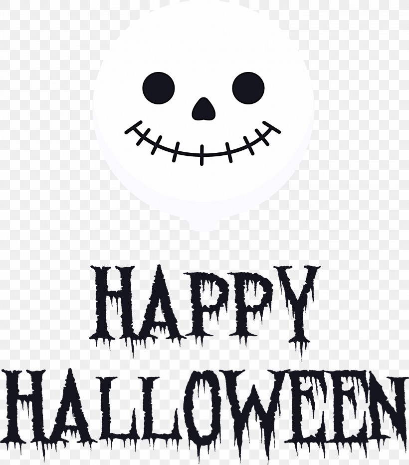 Happy Halloween, PNG, 2642x3000px, Happy Halloween, Biology, Black, Happiness, Logo Download Free