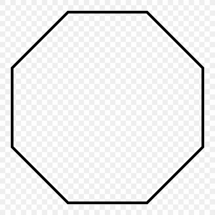 Regular Polygon Octagon Geometry Internal Angle, PNG, 1920x1920px, Regular Polygon, Area, Black, Black And White, Decagon Download Free