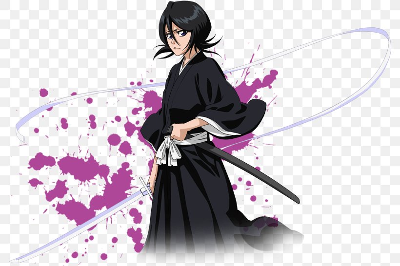 Rukia Kuchiki Byakuya Kuchiki Renji Abarai Bleach Ichigo Kurosaki, PNG, 791x546px, Watercolor, Cartoon, Flower, Frame, Heart Download Free