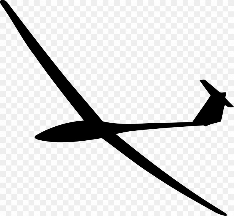 Airplane Glider Silhouette Gliding Clip Art, PNG, 2376x2196px, Airplane, Air Travel, Aircraft, Black And White, Fixedwing Aircraft Download Free