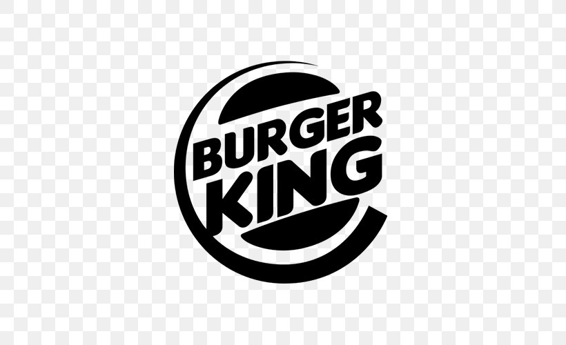 Hamburger BK Chicken Fries Burger King Fast Food Restaurant Whopper, PNG, 500x500px, Hamburger, Bk Chicken Fries, Black And White, Brand, Burger King Download Free
