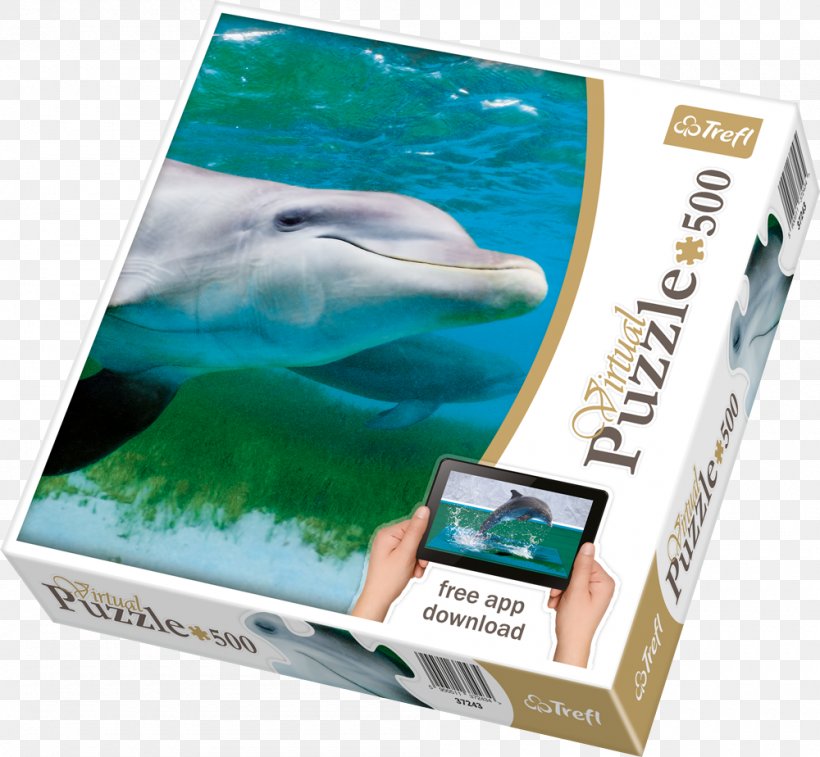 Jigsaw Puzzles Trefl Dolphin Vollmond über Manhattan Gratis, PNG, 1000x924px, Jigsaw Puzzles, Brand, Dolphin, Gratis, Marine Mammal Download Free