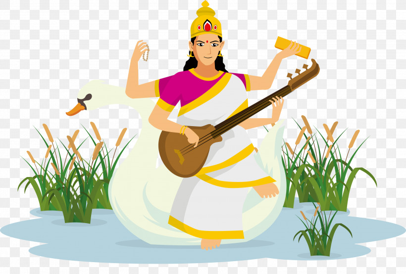 Vasant Panchami Basant Panchami Saraswati Puja, PNG, 3000x2029px, Vasant Panchami, Basant Panchami, Indian Musical Instruments, Musical Instrument, Plant Download Free