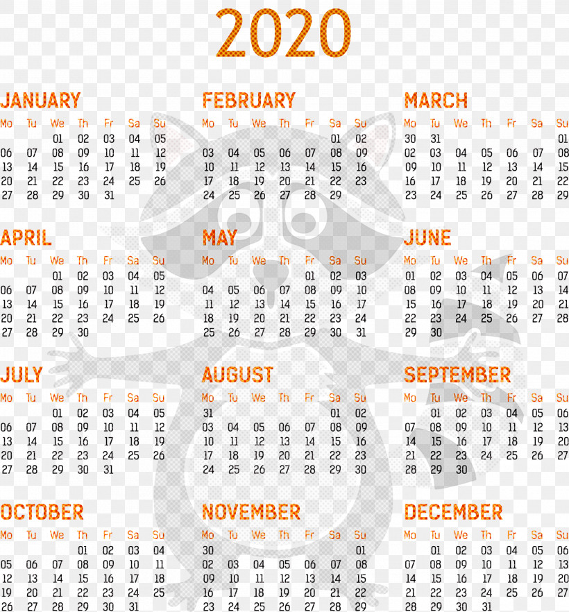 2020 Yearly Calendar Printable 2020 Yearly Calendar Template Full Year Calendar 2020, PNG, 2786x2999px, 2020 Yearly Calendar, Annual Calendar, Aztec Calendar, Aztec Sun Stone, Broadcast Calendar Download Free
