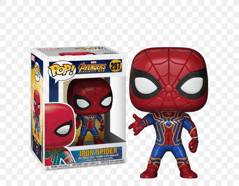 Spider-Man Iron Man Thanos Funko Iron Spider, PNG, 640x640px, Spiderman, Action Figure, Action Toy Figures, Avengers Infinity War, Bobblehead Download Free