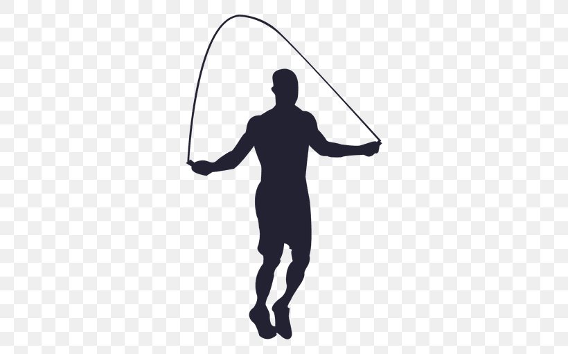 Sport Silhouette Jump Ropes Athlete, PNG, 512x512px, Sport, Arm, Athlete, Black And White, Hand Download Free