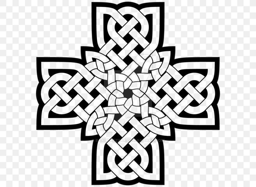 Celtic Cross Celtic Knot Celts Symbol, PNG, 600x600px, Cross, Area, Art, Artwork, Black Download Free