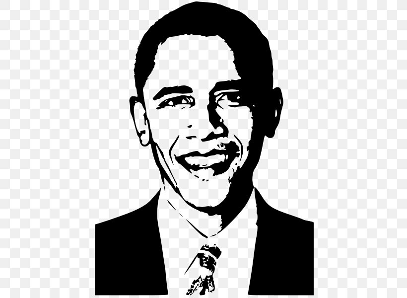 Barack Obama President Of The United States Patient Protection And Affordable Care Act, PNG, 444x600px, Barack Obama, Art, Black And White, Communication, Drawing Download Free