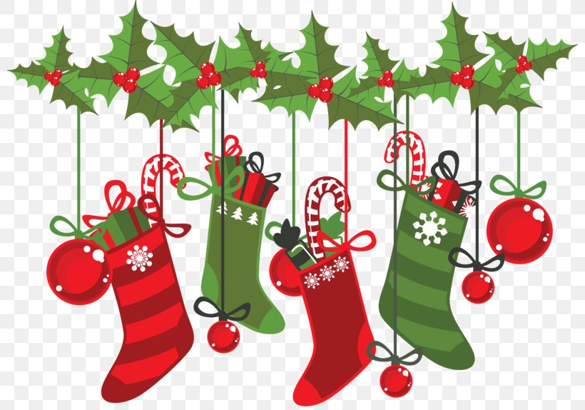 Santa Claus Christmas Stockings Christmas Decoration, PNG, 800x574px, Santa Claus, Branch, Christmas, Christmas Decoration, Christmas Ornament Download Free