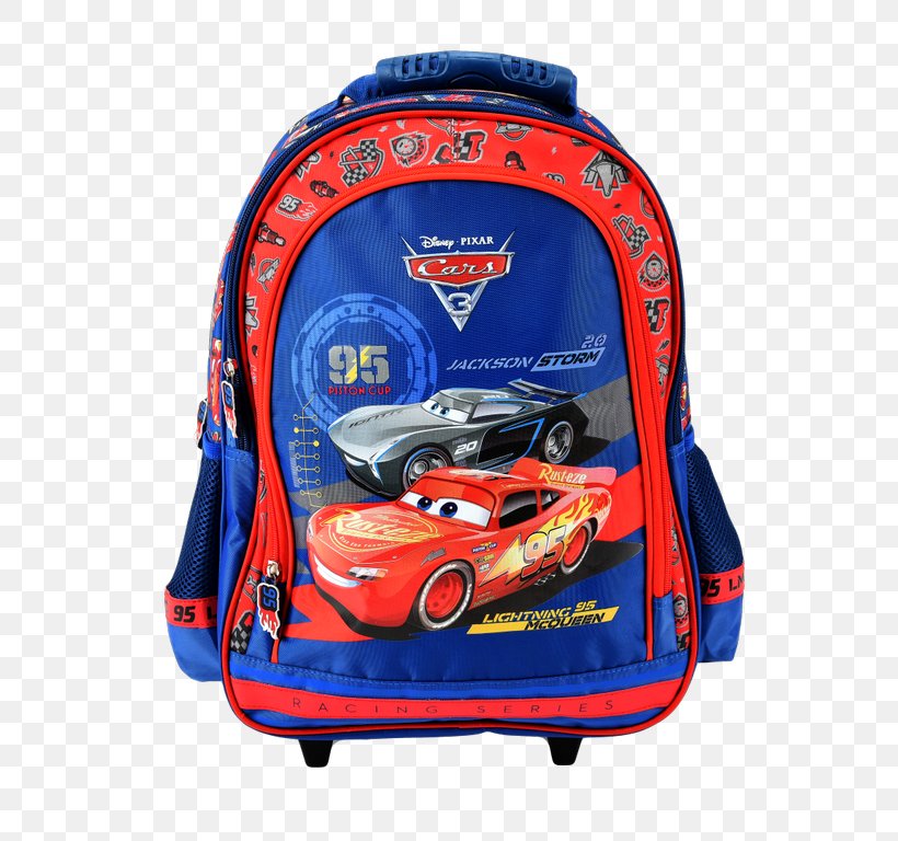 Backpack Lightning McQueen Jackson Storm Cars Ransel, PNG, 680x768px, Backpack, Animated Film, Bag, Blue, Briefcase Download Free