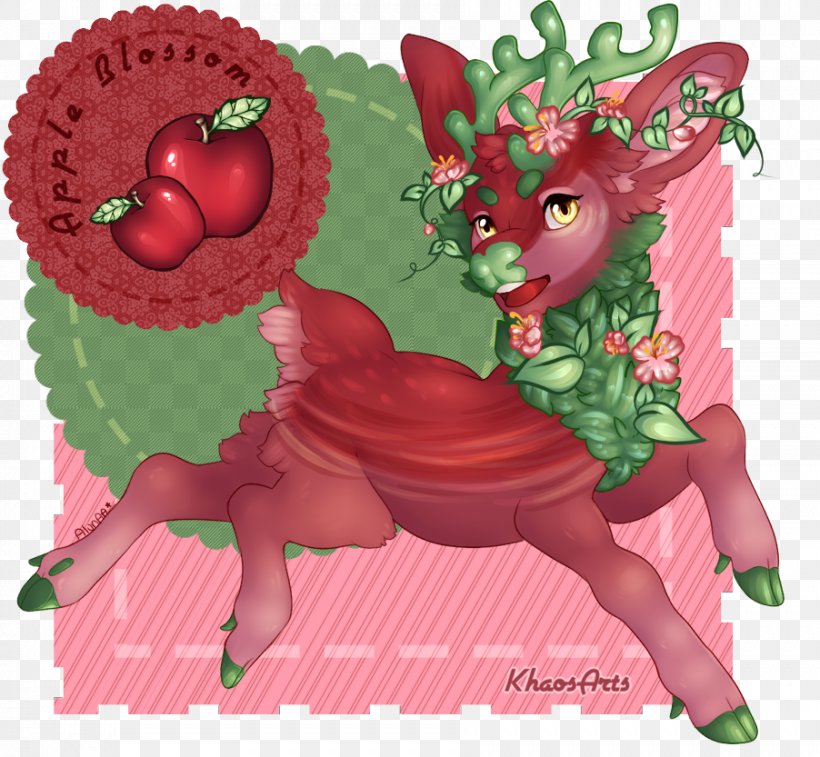 Strawberry Illustration Reindeer Cartoon Valentine's Day, PNG, 902x833px, Strawberry, Art, Cartoon, Deer, Fictional Character Download Free