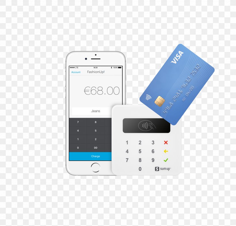 Card Reader SumUp Payleven Holding GmbH EMV Laptop, PNG, 2000x1912px, Card Reader, Bluetooth, Cellular Network, Communication Device, Contactless Payment Download Free