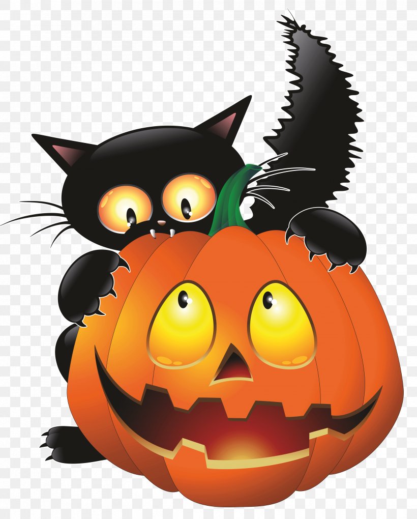 Cat Halloween Clip Art, PNG, 3311x4120px, Cat, Black Cat, Calabaza, Carnivoran, Cartoon Download Free