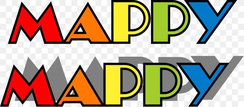 Mappy Logo Dig Dug Video Games Arcade Game, PNG, 1024x450px, Mappy, Arcade Game, Area, Banner, Brand Download Free