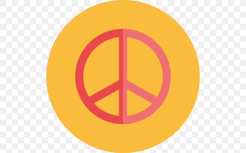 Peace Symbols, PNG, 512x512px, Peace Symbols, Hippie, Peace, Symbol, Yellow Download Free