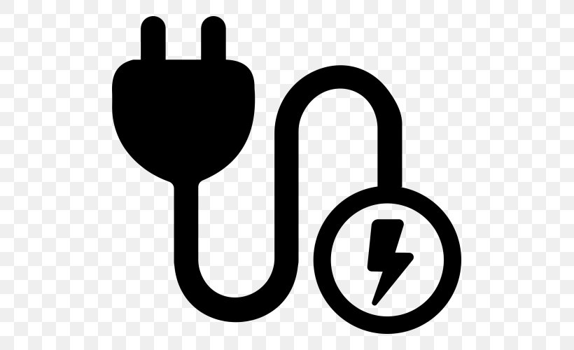 Power Cord Electrical Cable Electrical Wires & Cable Clip Art, PNG, 500x500px, Power Cord, Ac Power Plugs And Sockets, Area, Black And White, Brand Download Free