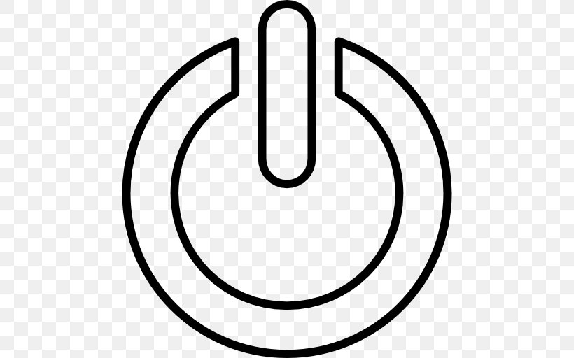 Button Power Symbol Clip Art, PNG, 512x512px, Button, Area, Black And White, Line Art, Number Download Free