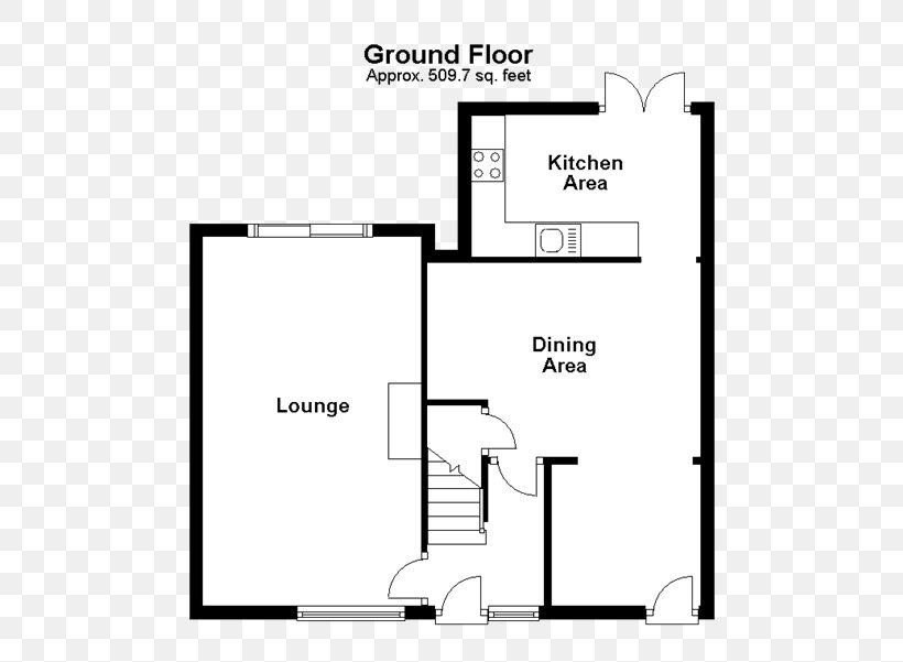 Floor Plan Mellifont Avenue House Dún Laoghaire White, PNG, 520x601px, Floor Plan, Area, Black, Black And White, Brand Download Free