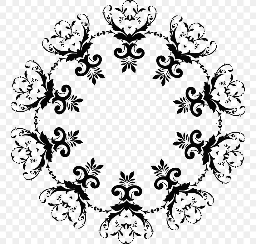 Floral Design Line Art Clip Art, PNG, 754x780px, Floral Design, Area, Art, Black, Black And White Download Free