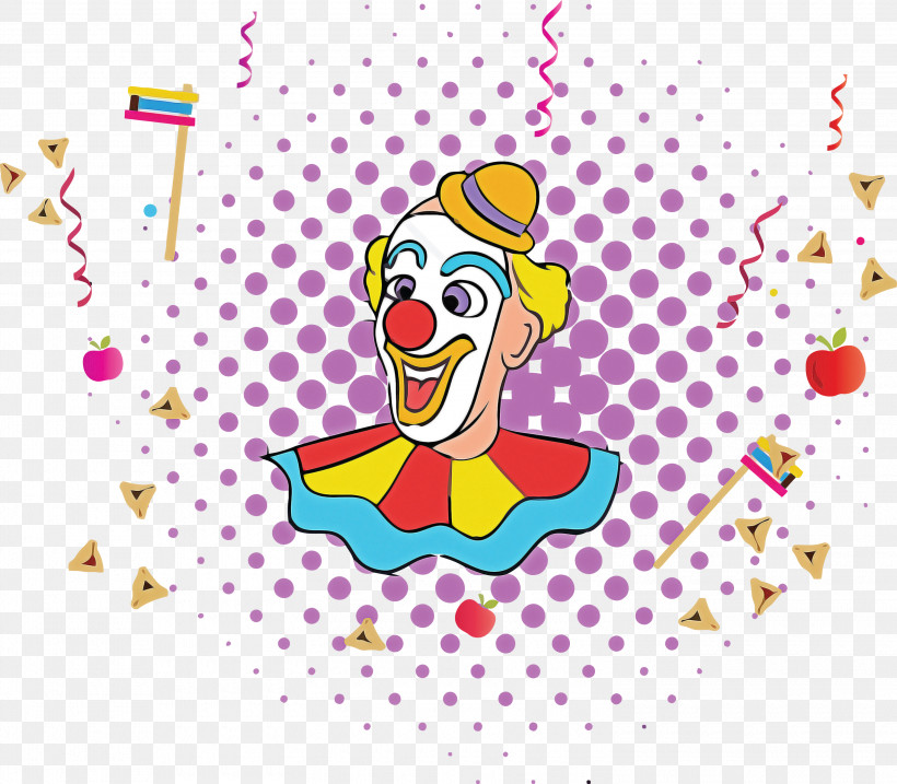 Purim Jewish Holiday, PNG, 3000x2624px, Purim, Clown, Happy, Holiday, Jewish Download Free