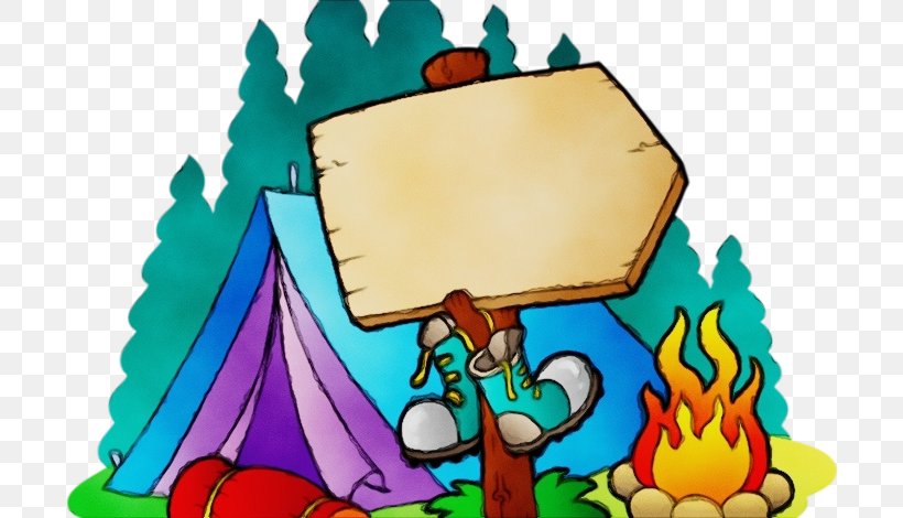 Watercolor Summer, PNG, 706x470px, Watercolor, Campfire, Camping, Campsite, Cartoon Download Free