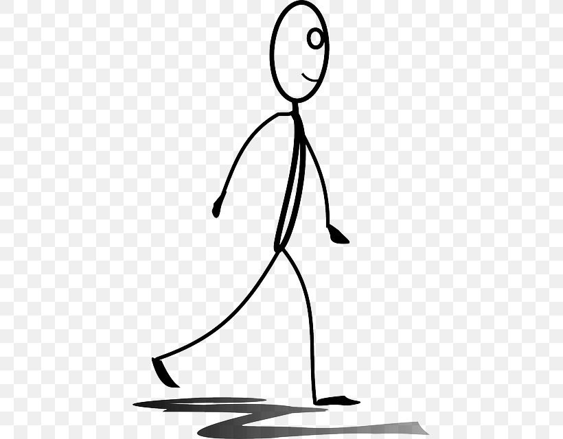 Clip Art Stick Figure Vector Graphics Walking Image, PNG, 433x640px, Stick Figure, Area, Artwork, Black And White, Drawing Download Free