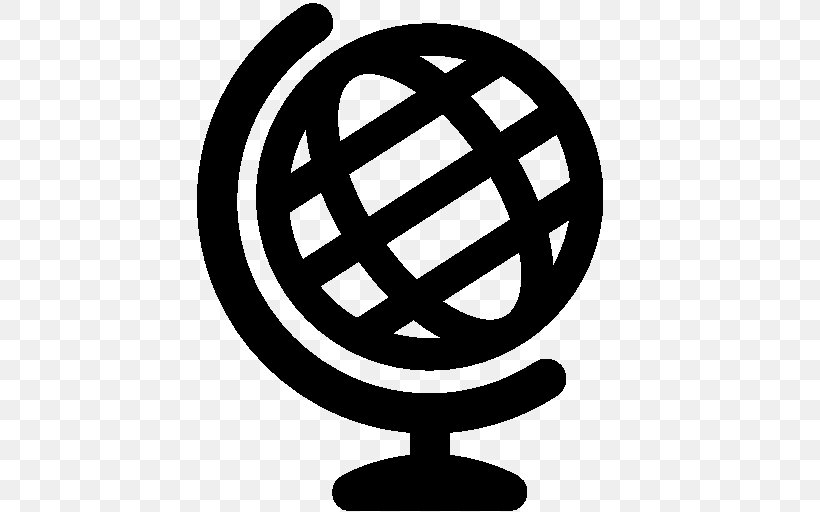 Globe World Map, PNG, 512x512px, Globe, Black And White, Logo, Map, Symbol Download Free