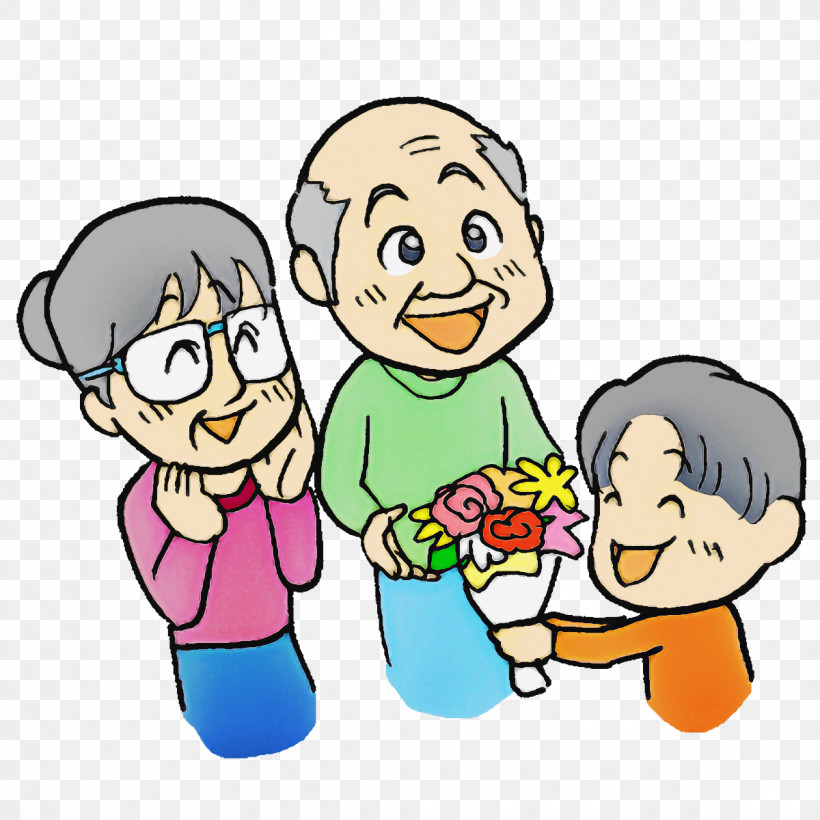 Laughter Cartoon Smile Happiness Human, PNG, 1200x1200px, Grandparents Cartoon, Behavior, Cartoon, Drawing, Happiness Download Free