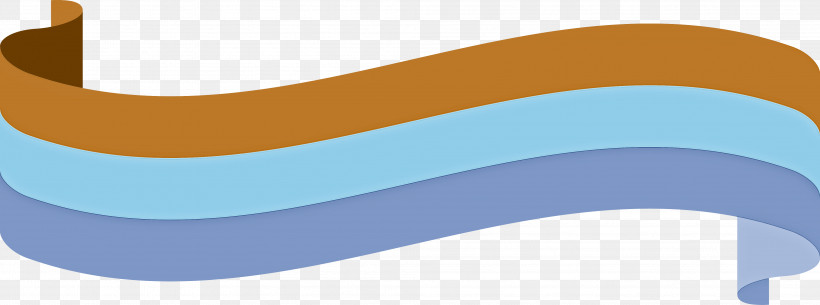 Ribbon S Ribbon, PNG, 4027x1500px, Ribbon, Blue, Line, Material Property, Orange Download Free