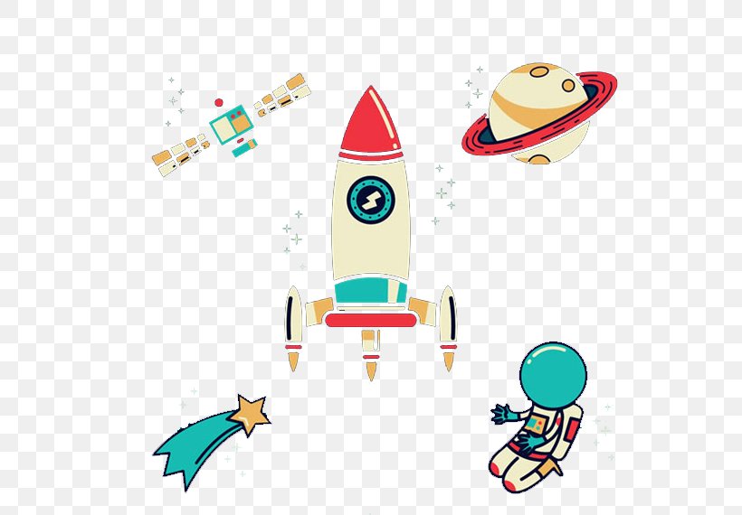 Euclidean Vector Outer Space Rocket, PNG, 600x570px, Outer Space, Animation, Area, Astronaut, Cartoon Download Free