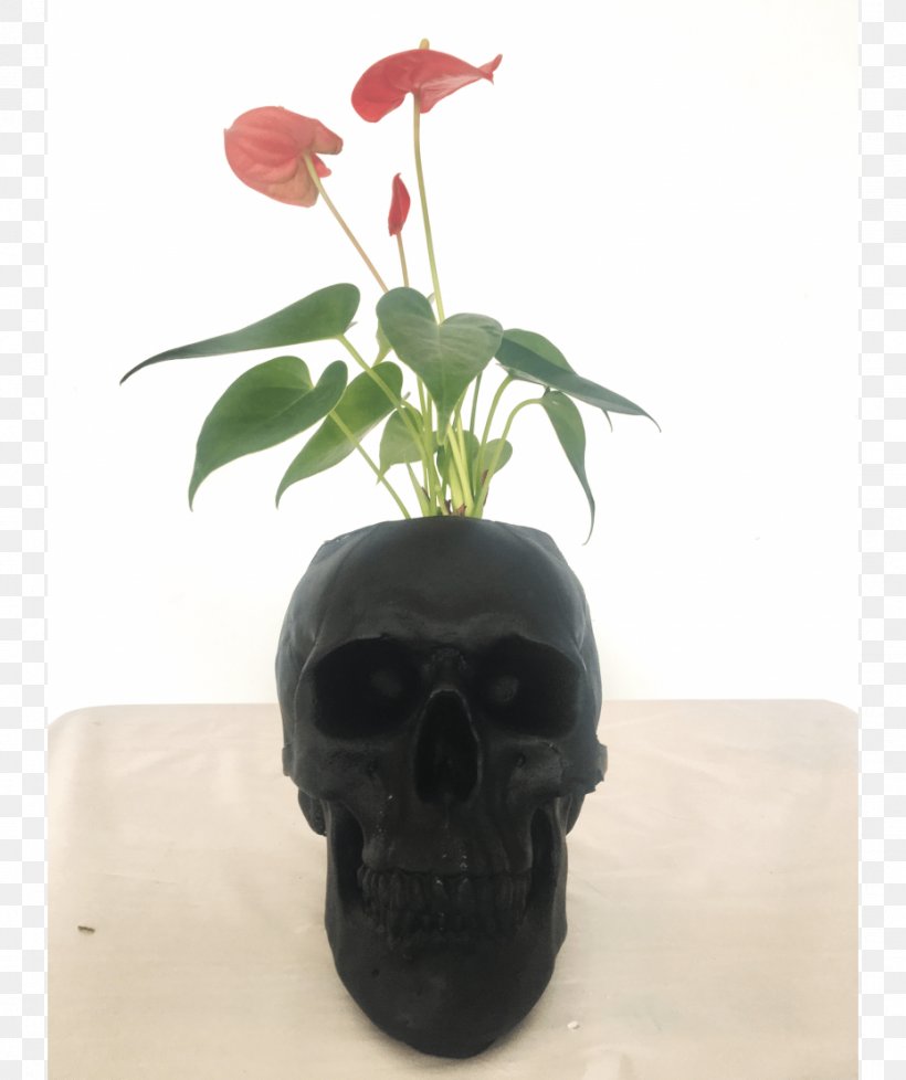 Artificial Flower Vase Skull, PNG, 930x1110px, Artificial Flower, Artifact, Bone, Flower, Flowerpot Download Free
