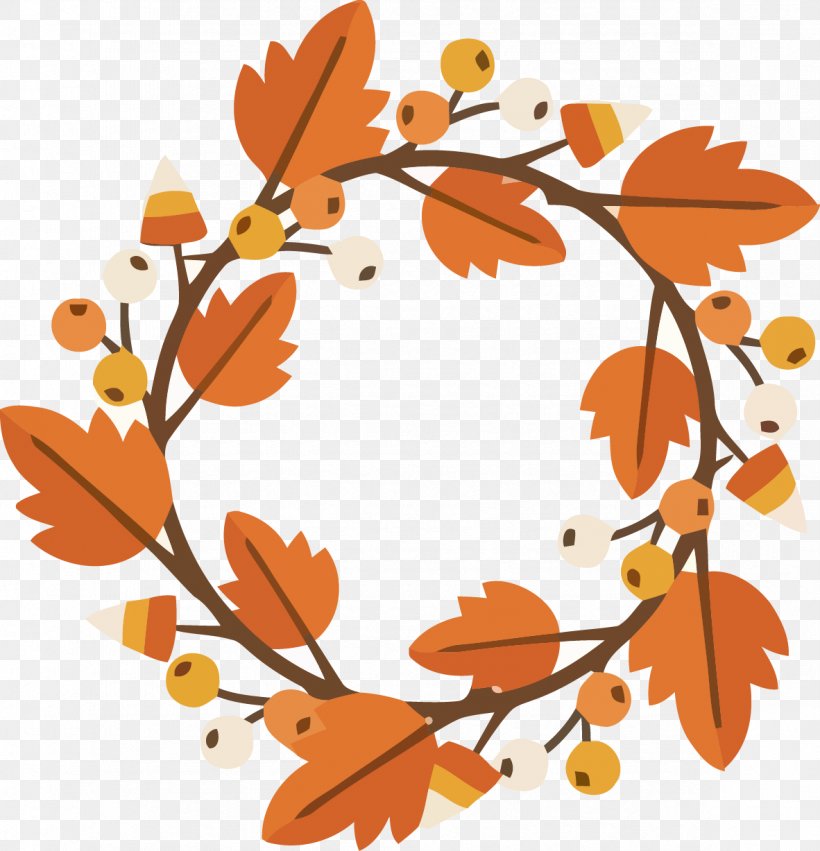 Autumn Wreath Clip Art, PNG, 1182x1227px, Autumn, Advent Wreath, Artwork, Autumn Leaf Color, Branch Download Free