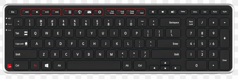 Computer Keyboard Input Devices Electronics Numeric Keypads Laptop, PNG, 4500x1500px, Computer Keyboard, Amplifier, Audio, Audio Receiver, Computer Download Free