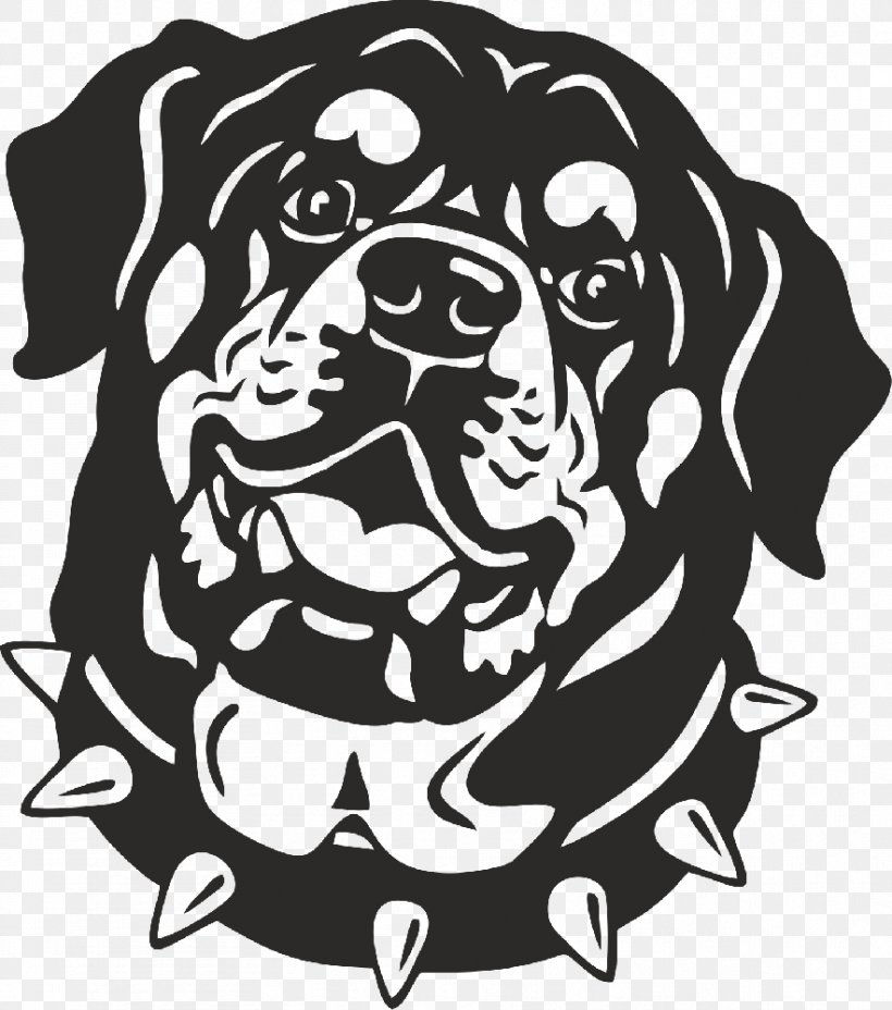 Rottweiler Bulldog Drawing Clip Art, PNG, 883x1000px, Rottweiler, Art, Artwork, Autocad Dxf, Black Download Free