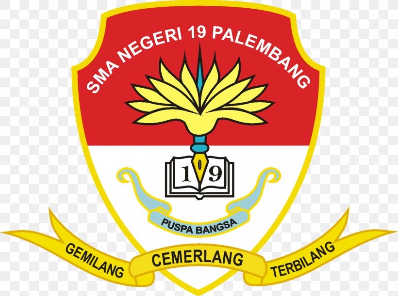 SMA Negeri 19 Palembang Senior High School 17 Palembang SMA Negeri 10 Palembang, PNG, 1672x1246px, High School, Area, Brand, Emblem, Information Download Free