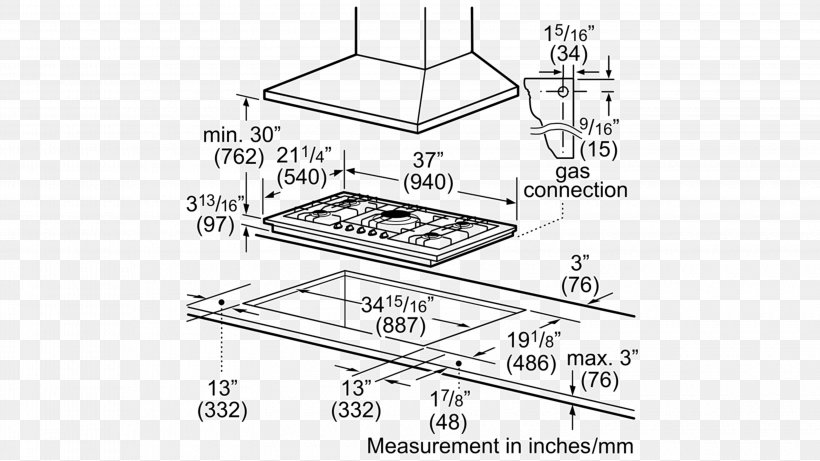 Home Appliance Gas Burner Cooking Ranges Bosch 36