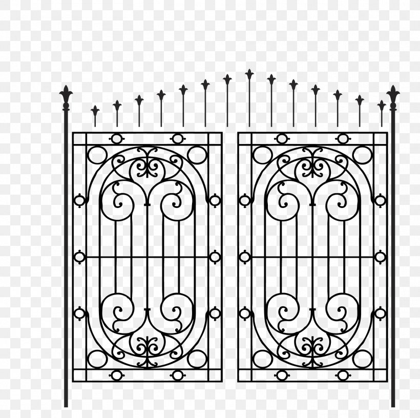 Iron Motif, PNG, 1767x1759px, Iron, Area, Artworks, Black And White, Door Download Free