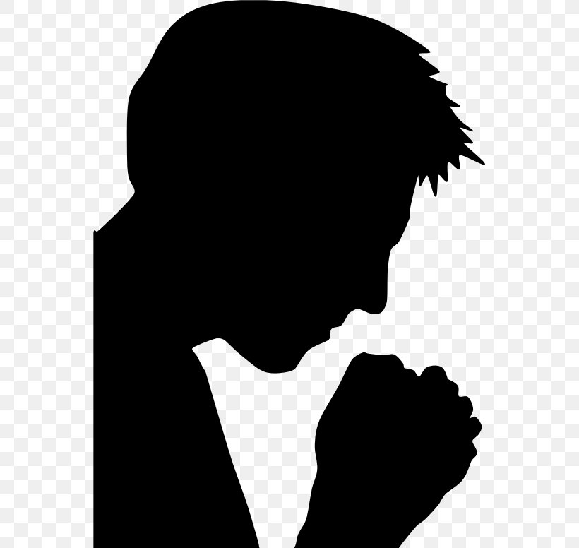 Praying Hands Prayer Silhouette God, PNG, 555x776px, Praying Hands, Black, Black And White, Christian Prayer, God Download Free
