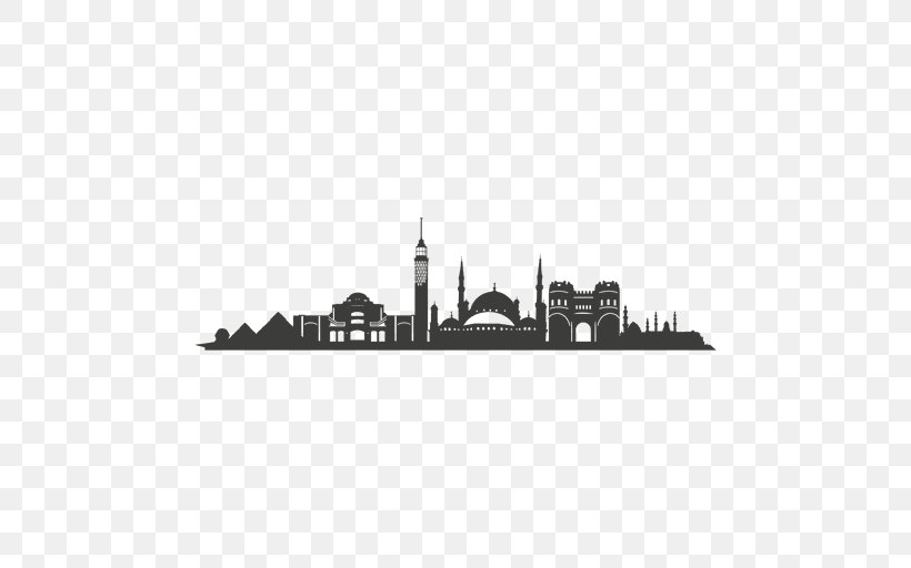 Cairo Skyline Silhouette, PNG, 512x512px, Cairo, Black And White, City, Heavy Cruiser, Landmark Download Free