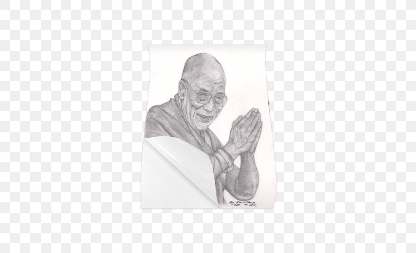 Drawing Sketch Dalai Lama Prismacolor Painting, PNG, 500x500px, 14th Dalai Lama, Drawing, Arm, Art, Artwork Download Free