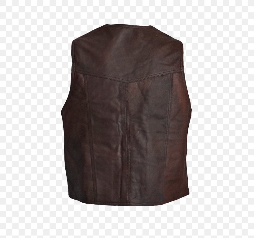 Gilets Jacket Sleeve Brown Leather, PNG, 492x768px, Gilets, Brown, Jacket, Leather, Outerwear Download Free