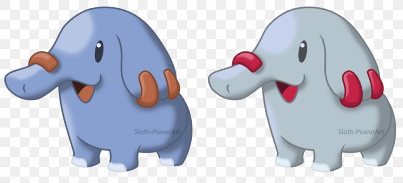 Pokémon Gold And Silver Phanpy Donphan, PNG, 1024x466px, Phanpy, Animal Figure, Cartoon, Deviantart, Digital Art Download Free