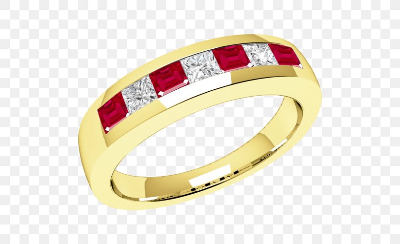 Ruby Diamond Eternity Ring Brilliant, PNG, 500x500px, Ruby, Brilliant, Diamond, Diamond Cut, Emerald Download Free