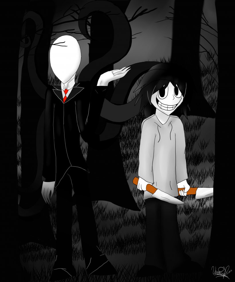Slender: The Arrival Quick, Draw! Slenderman Drawing Jeff The Killer, PNG, 3549x4260px, Watercolor, Cartoon, Flower, Frame, Heart Download Free