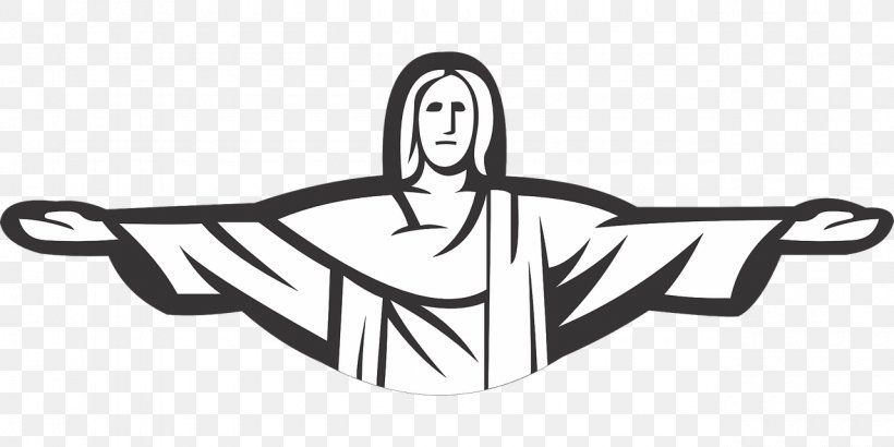 Christ The Redeemer Corcovado Stock Photography, PNG, 1280x640px, Christ The Redeemer, Art, Black And White, Brand, Cartoon Download Free