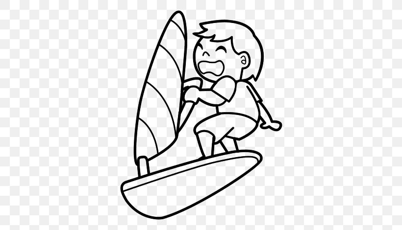 Windsurfing Coloring Book Sailing, PNG, 600x470px, Watercolor, Cartoon, Flower, Frame, Heart Download Free